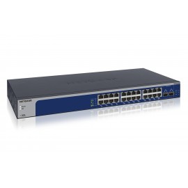 Netgear XS724EM Gestionado L2 10G Ethernet (100/1000/10000) 1U Azul, Gris XS724EM-100EUS