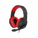 Argon 200 Binaurale Diadema Negro, Rojo auricular con micr?fono NSG-0900