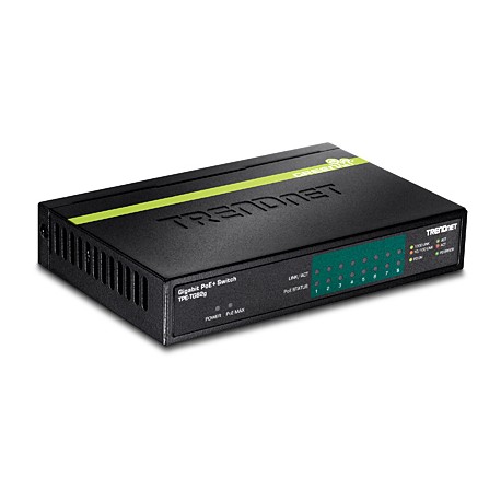 Trendnet TPE-TG82G switch Gigabit Ethernet (10/100/1000) Negro Energía sobre Ethernet (PoE)