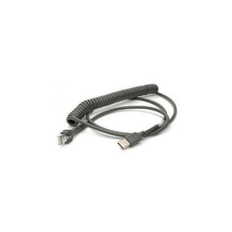 Zebra CBA-UF6-C12ZAR adaptador de cable USB A RJ-45 Negro