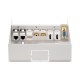 AISENS CAJA DE CONEXIONES AUDIOVISUAL VGA+2XHDMI+JACK3.5+RCA+1XUSB+2XRJ45 CAT.6A STP, BLANCO A127-0340