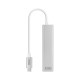 Nanocable Conversor USB-C a Ethernet Gigabit + 3xUSB 3.0, Plata, 15 cm 10.03.0404