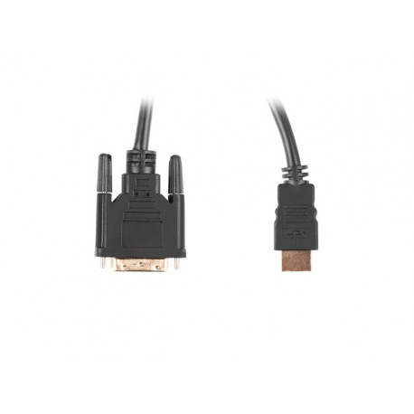 Lanberg CA-HDDV-20CU-0030-BK adaptador de cable de vídeo 3 m HDMI tipo A (Estándar) DVI-D Negro