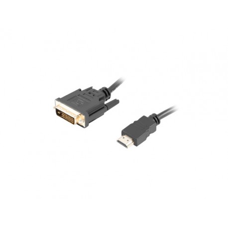 Lanberg CA-HDDV-20CU-0018-BK adaptador de cable de vídeo 1,8 m HDMI tipo A (Estándar) DVI-D Negro