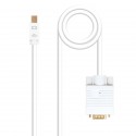 Nanocable Cable conversor Mini DP a VGA, Mini DP/M - VGA/M, Blanco, 2.0 M 10.15.4102