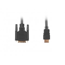 Lanberg CA-HDDV-10CC-0005-BK adaptador de cable de vídeo 0,5 m HDMI tipo A (Estándar) DVI-D Negro