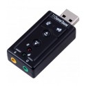 Ewent adaptador de cable USB audio-in/audio-out Negro EW3762