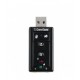 Ewent adaptador de cable USB audio-in/audio-out Negro EW3762