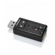 Ewent adaptador de cable USB audio-in/audio-out Negro EW3762