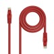 Nanocable Cable de red latiguillo RJ45 LSZH Cat.6A UTP AWG24, Rojo, 2.0m 10.20.1802-R