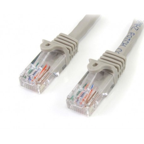 StarTech.com Cable de Red Ethernet 15m UTP Patch Snagless   Cat 5e RJ45 - Gris 45PAT15MGR