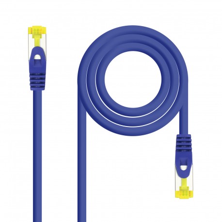 Nanocable Cable de red latiguillo RJ45 LSZH Cat.6A SFTP AWG26, Azul, 0.5m 10.20.1900-BL