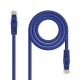 Nanocable Cable de red latiguillo RJ45 LSZH Cat.6A UTP AWG24, Azul, 3.0m 10.20.1803-BL