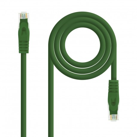 Nanocable Cable de red latiguillo RJ45 LSZH Cat.6A UTP AWG24, Verde, 2.0m 10.20.1802-GR