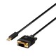 AISENS CABLE CONVERSOR MINI DP A VGA, MINI DP/M-VGA/M, NEGRO, 2.0M