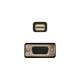 AISENS CABLE CONVERSOR MINI DP A VGA, MINI DP/M-VGA/M, NEGRO, 2.0M