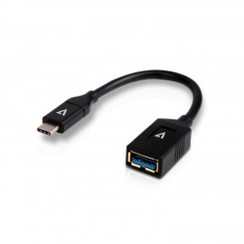 V7 Adaptador de cable USB-C (m) a USB 3.0 (h) V7U3C-BLK-1E