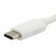 Equip cable USB 1 m 3.1 (3.1 Gen 2) USB C Blanco 128351