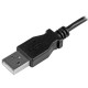 StarTech.com Cable de 0,5m Micro USB Acodado a la Izquierda para Carga y Sincronización de Smartphones o Tablets USBAUB50CMLA