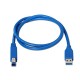 Nanocable 10.01.0802-BL 2m USB A USB B Macho Macho Azul cable USB