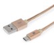 Maillon Technologique Premium cable USB 1 m USB A Micro-USB B Macho Oro MTPMUMG241