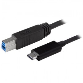 StarTech.com USB31CB1M 1m USB C USB B Macho Macho Negro cable USB