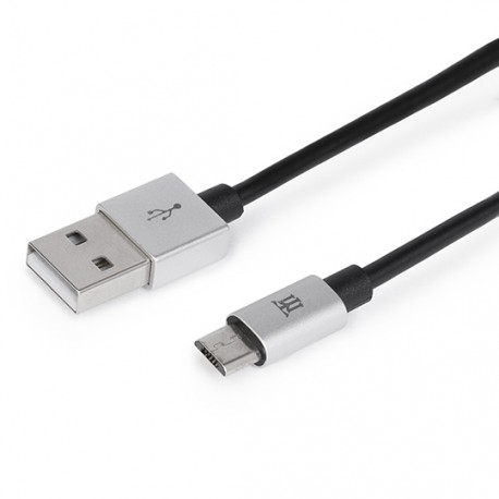 Maillon Technologique Premium cable USB 1 m USB A Micro-USB B Macho Plata MTPMUS241