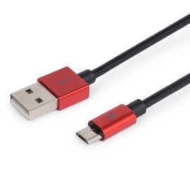 Maillon Technologique cable USB 1 m USB A Micro-USB B Macho Rojo MTPMUR241