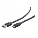 Gembird CCP-USB3-AMCM-1M 1m USB C USB A Macho Macho Negro cable USB