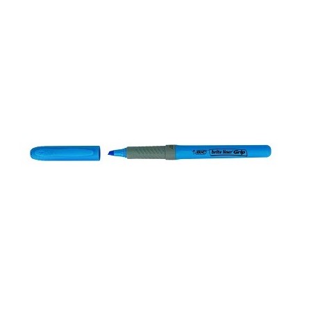 BIC Brite Liner Grip marcador Azul Punta de cincel 12 pieza(s) 811931