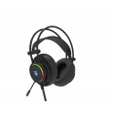 CoolBox DeepLighting auricular con micrófono Diadema Binaural Negro DG-AUR-01