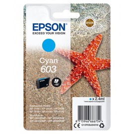 Epson Singlepack Cyan 603 Ink C13T03U24010