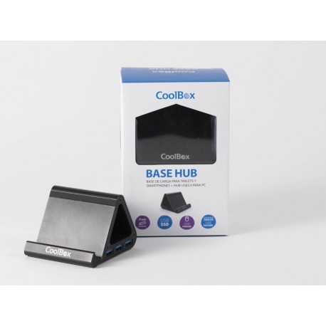 Base de carga para tablets y smartphones con HUB USB 3.0 para PC COO-DHU430