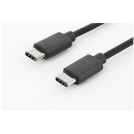 ASSMANN Electronic 1m USB 3.1 C - C cable USB USB C Macho Negro AK-300138-010-S