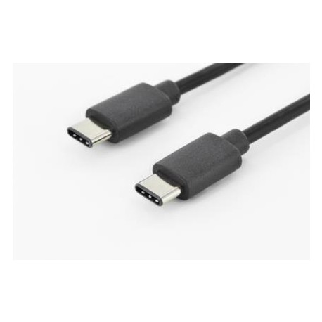 ASSMANN Electronic 1m USB 3.1 C - C cable USB USB C Macho Negro AK-300138-010-S