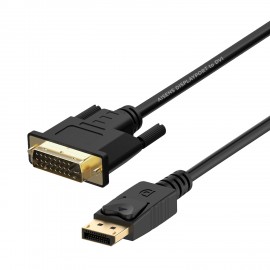 AISENS CABLE CONVERSOR DISPLAYPORT A DVI, DP/M-DVI/M, NEGRO, 2.0M A125-0366