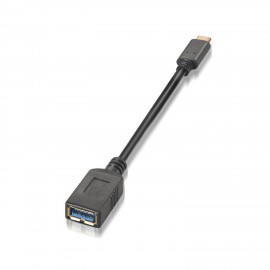 AISENS A107-0062 cable USB 0,15 m USB C USB A Negro