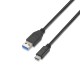 AISENS A107-0060 cable USB 1 m USB A USB C Negro