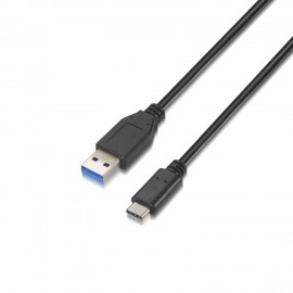 AISENS A107-0060 cable USB 1 m USB A USB C Negro