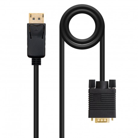 Nanocable Cable conversor DISPLAYPORT a VGA, DP/M - VGA/M, Negro, 2.0 M 10.15.4402