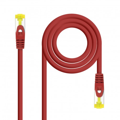 Nanocable Cable de red latiguillo RJ45 LSZH Cat.6A SFTP AWG26, Rojo, 2.0 m 10.20.1902-R