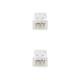 Nanocable Cable de red latiguillo RJ45 LSZH Cat.6A UTP AWG24, Blanco, 3.0m 10.20.1803-W