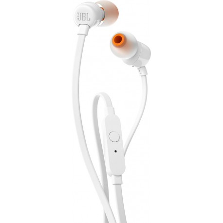 JBL T110 auriculares para móvil Binaural Dentro de oído Blanco Alámbrico JBLT110WHT