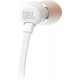 JBL T110 auriculares para móvil Binaural Dentro de oído Blanco Alámbrico JBLT110WHT