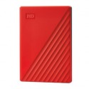 Western Digital My Passport disco duro externo 4000 GB Rojo wdbpkj0040brd-wesn