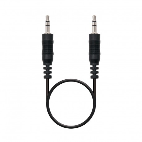 Nanocable Cable audio estéreo, Jack 3.5/M-Jack 3.5/M, negro, 20m 10.24.0120