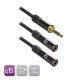 Ewent EW9236 cable de audio 0,15 m 3,5mm 2 x 3,5mm Negro EW9236