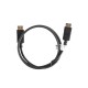 Lanberg cable DisplayPort 1 m Negro ca-dpdp-10cc-0010-bk