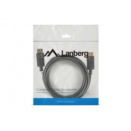 Lanberg cable DisplayPort 3 m Negro ca-dpdp-10cc-0030-bk