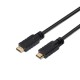 AISENS CABLE HDMI V2.0 PREMIUM ALTA VELOCIDAD / HEC 4K@60HZ 18GBPS CON REPETIDOR, A/M-A/M, NEGRO, 30M A120-0376